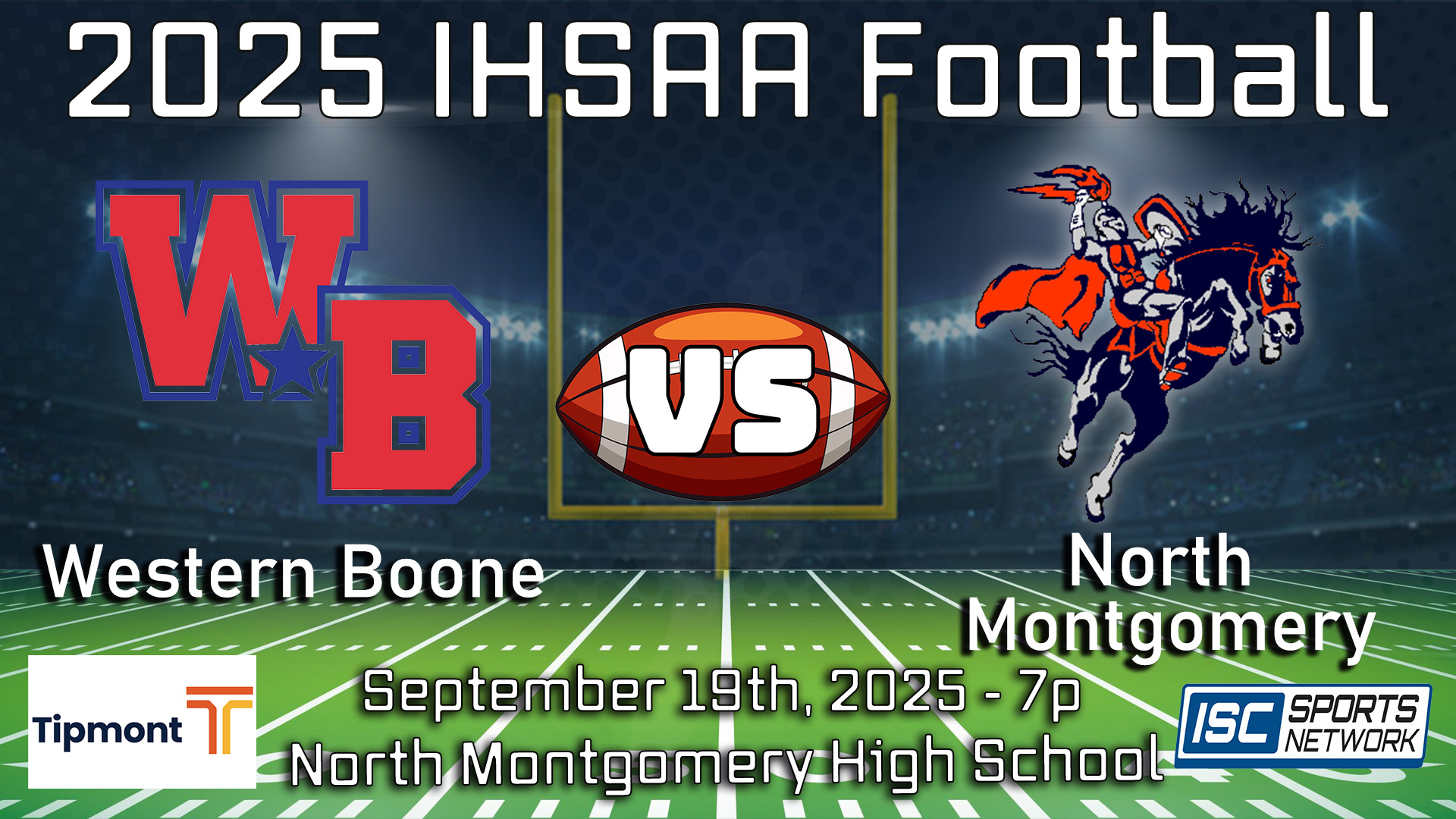 2025 FB Western Boone at North Montgomery - 09/19