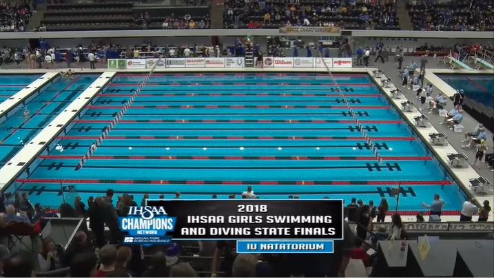 2018 IHSAA SWIM Girls Swimming and Diving State Finals 2/11