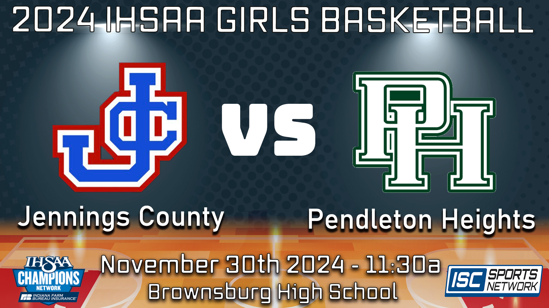 2024 SFS GBB Jennings County vs Pendleton Heights - 11/30