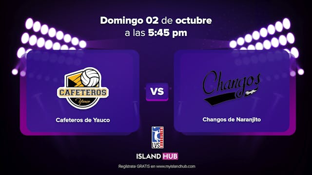 2 de Octubre - LIVE - Cafeteros VS Changos