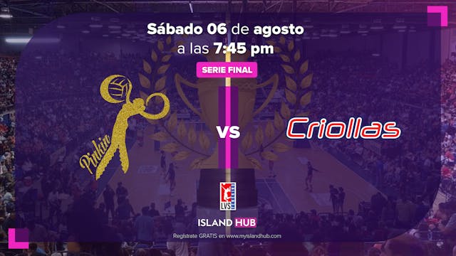 6 de Agosto - VOD - Criollas VS Pinkin