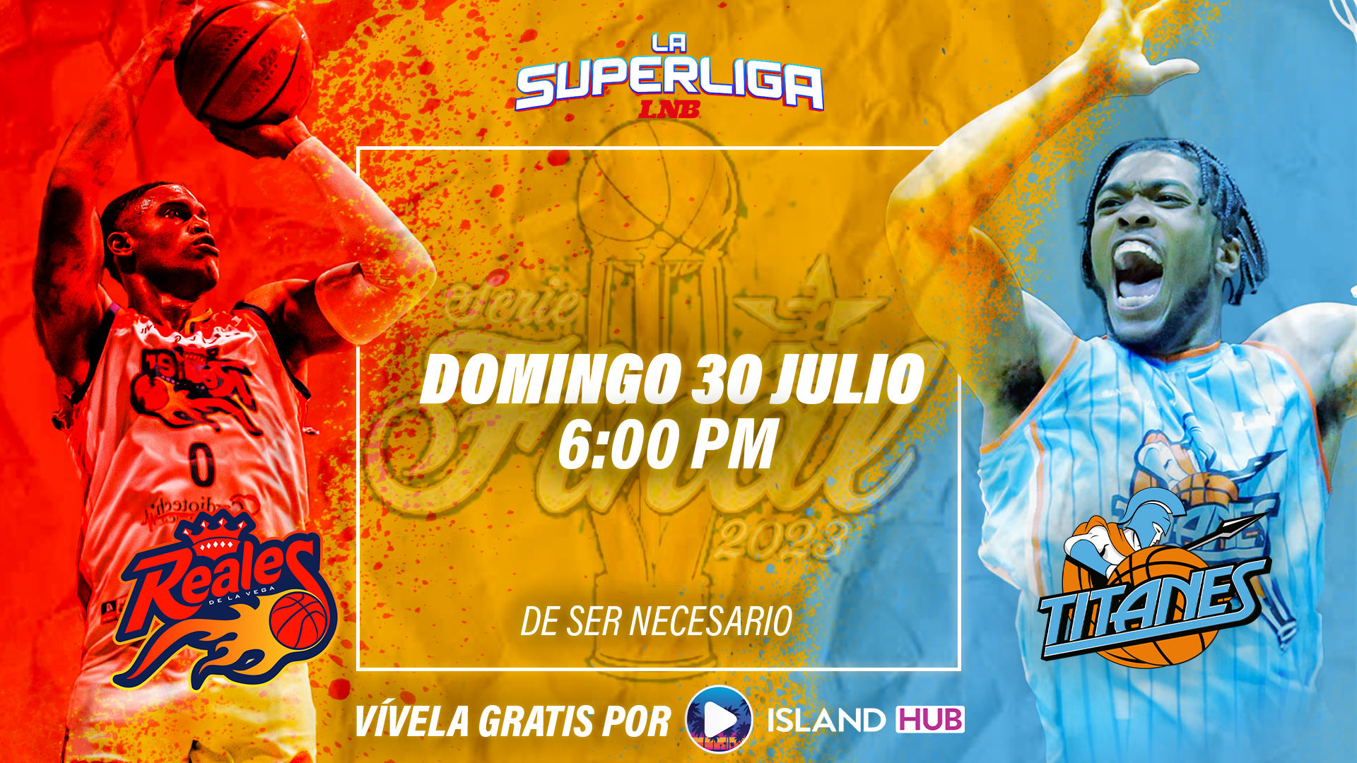 Finales LNB, Juego #5 - Titanes del Distrito vs Reales de La Vega (5:45pm)