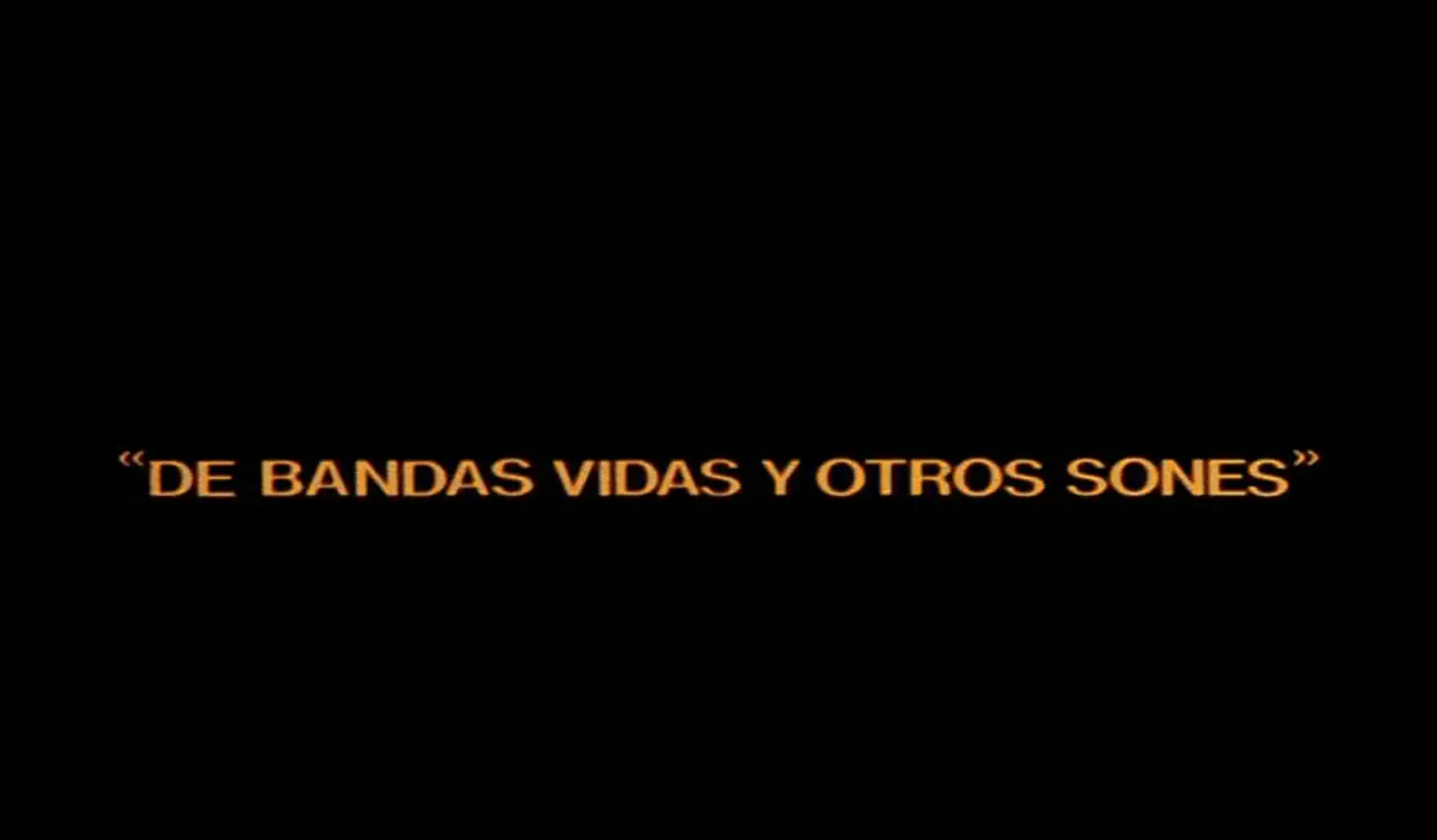De bandas, vidas y otros sones