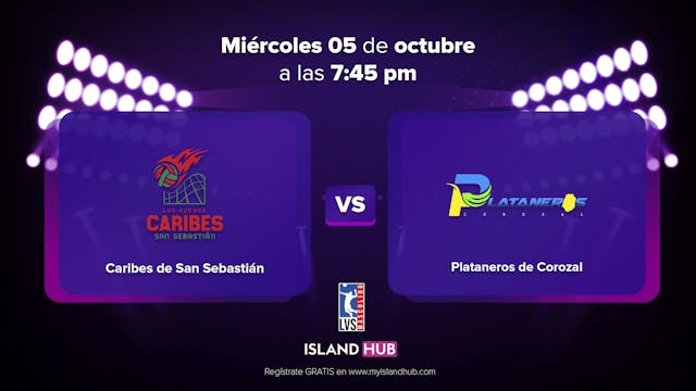5 de Octubre - LIVE - Caribes VS Plat...