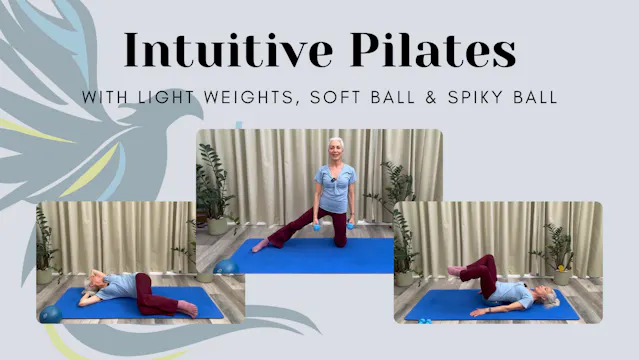 Intuitive Pilates with light weights,...