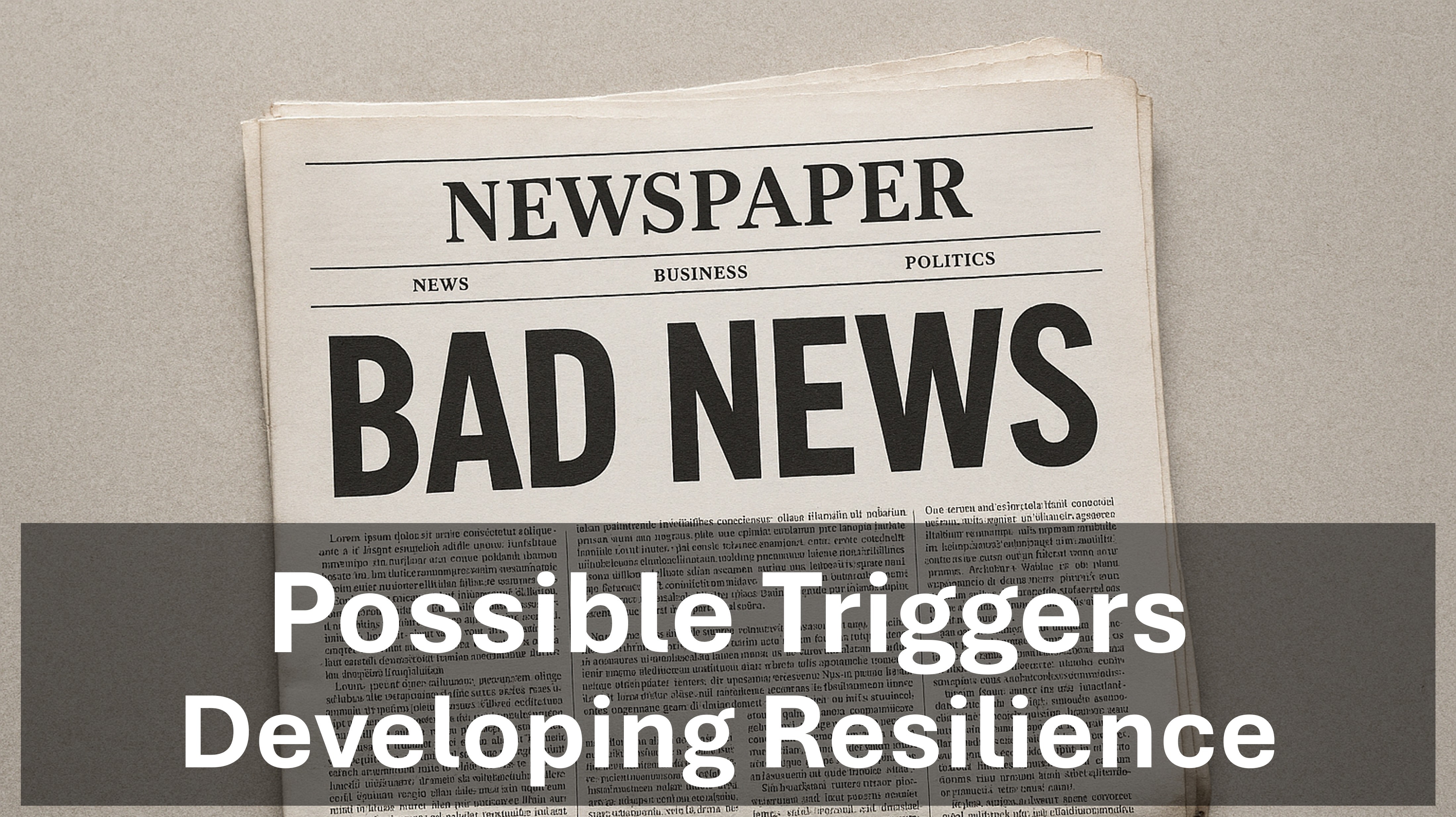 Developing Resilience: Possible Triggers