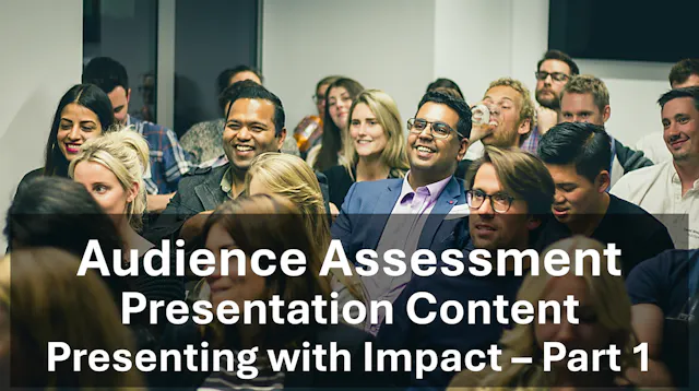 Presentation Content: Assessing your ...