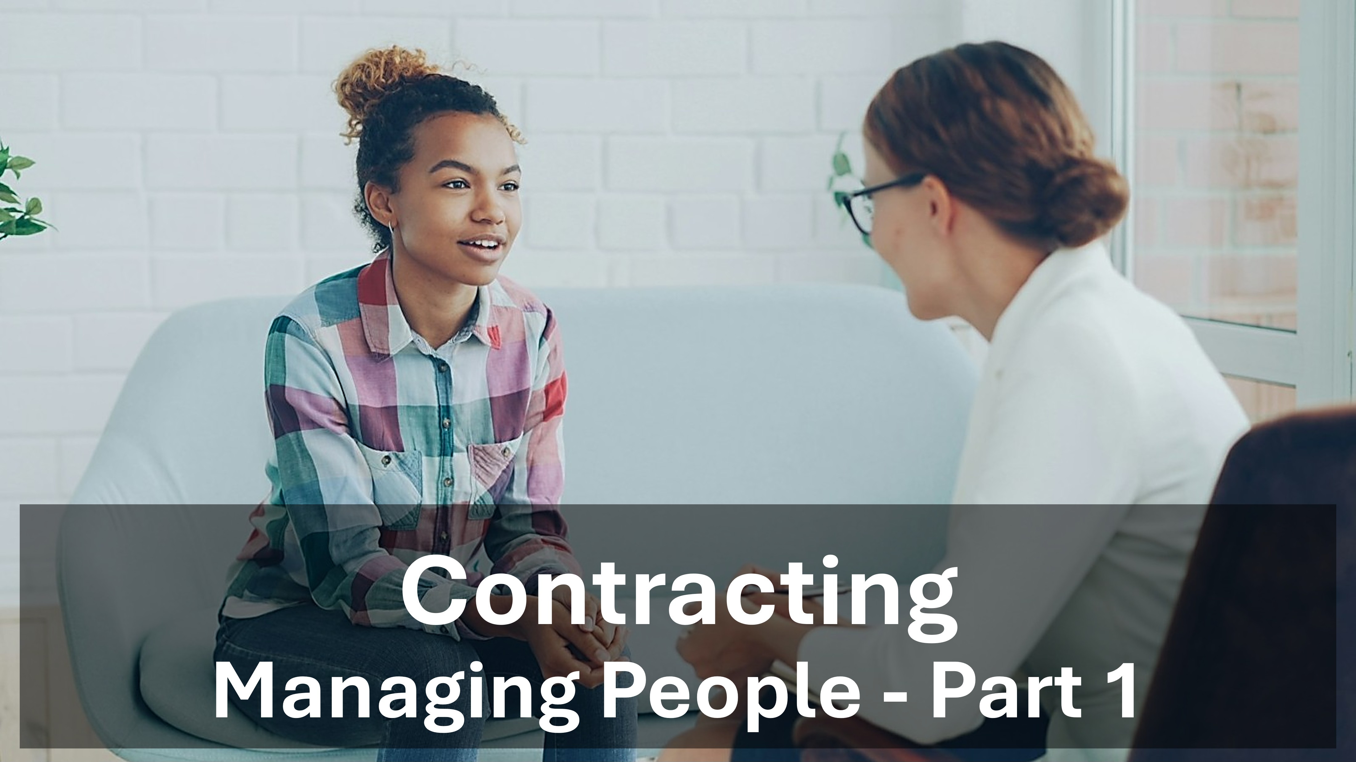 Managing People - Contracting