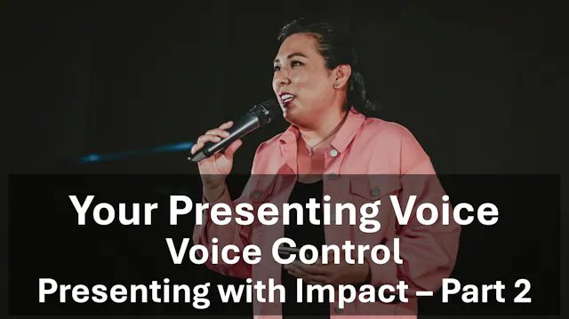 Voice Control: Your Presenting Voice