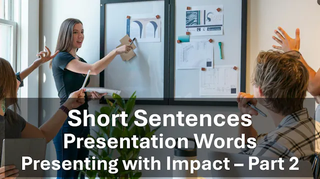 Presentation Words: Short Sentences