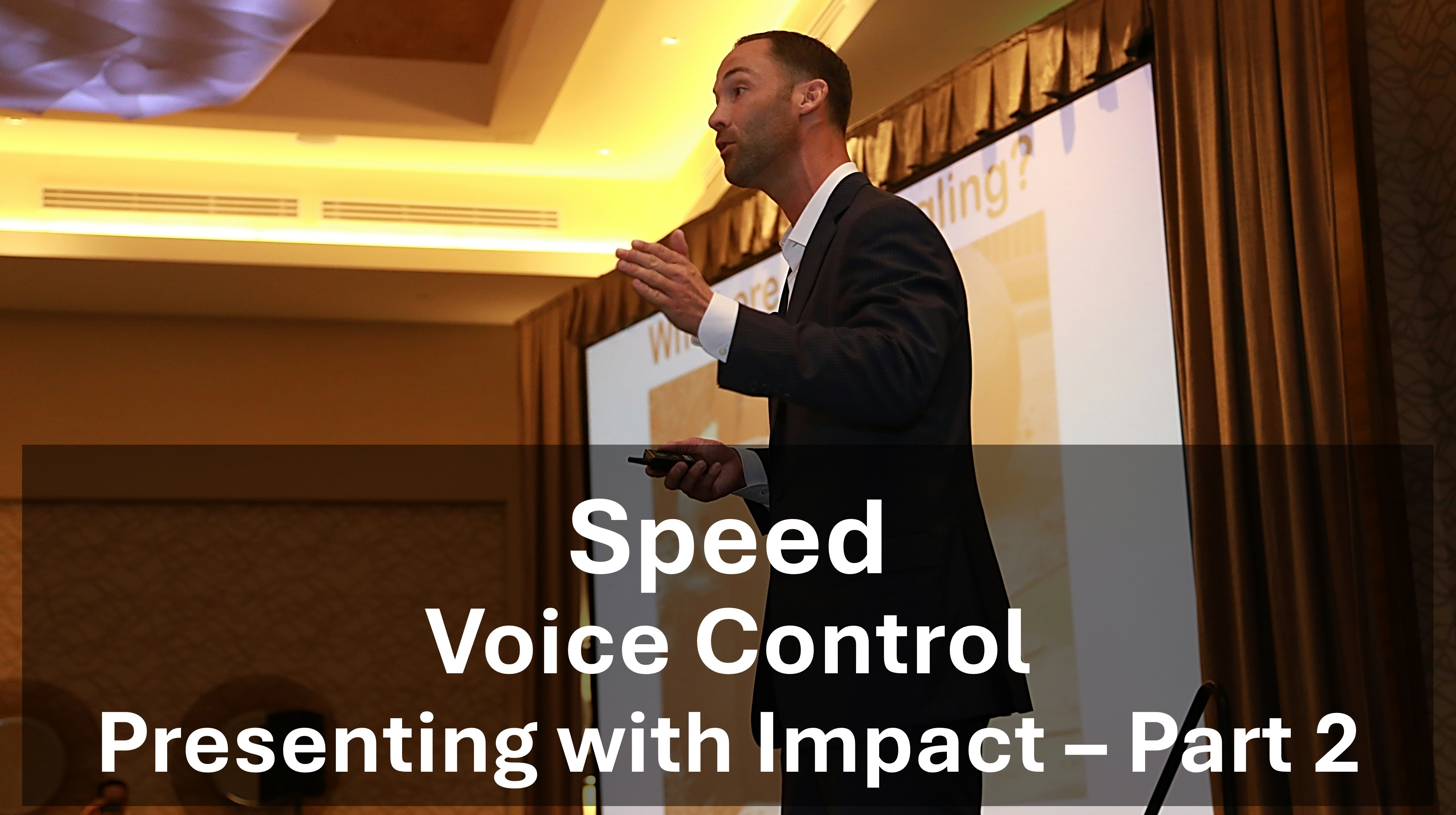 Voice Control: Speed of Speech