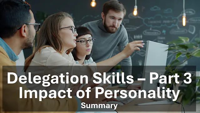Delegation Skills - Impact of Persona...