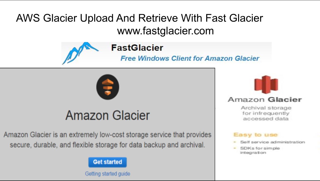 AWS Glacier Upload And Retrieve With Fast Glacier Tool