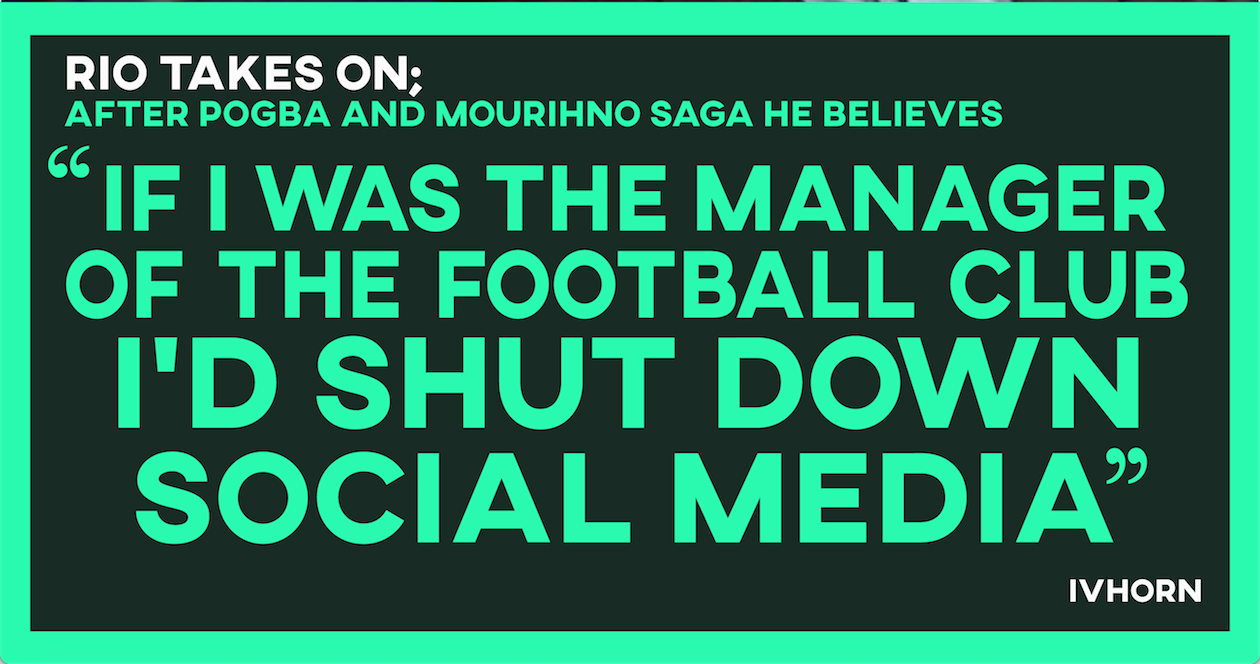 Rio Ferdinand Pogba Social Media