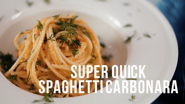 Super Quick Spaghetti Carbonara