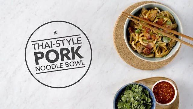 Thai Style Pork Noodle Bowl