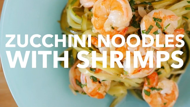 Zucchini Noodles with Shrimps