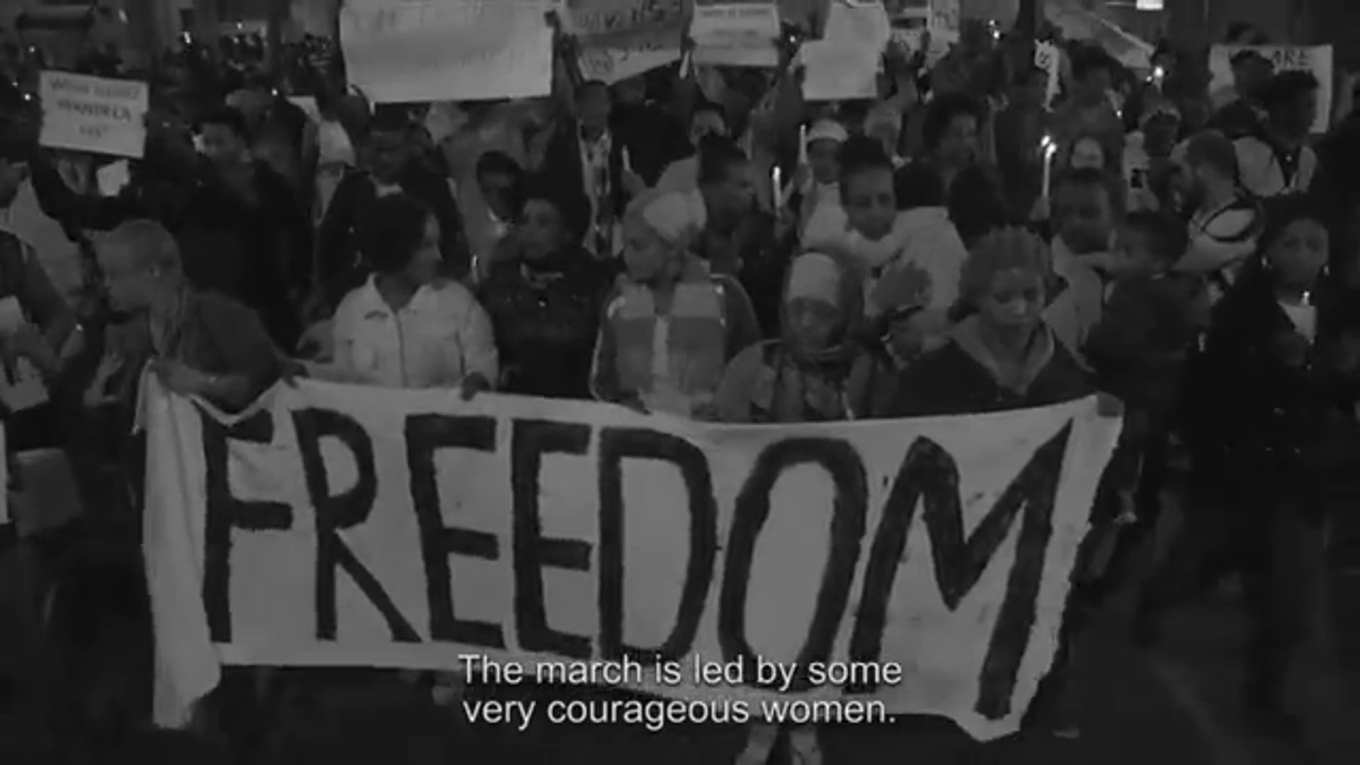 Demonstration in the White City 