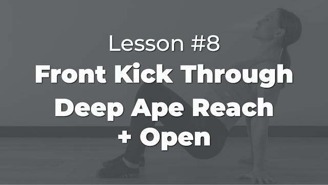 Lesson #8: Front Kick Through & Deep ...