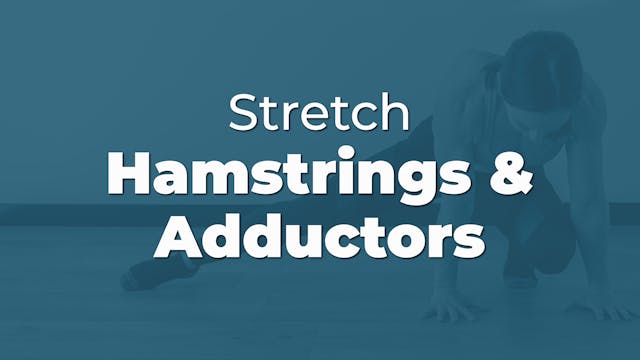 Stretch: Hamstrings & Adductors