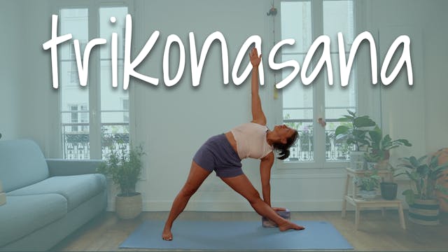 Utthita et parivrtta trikonasana