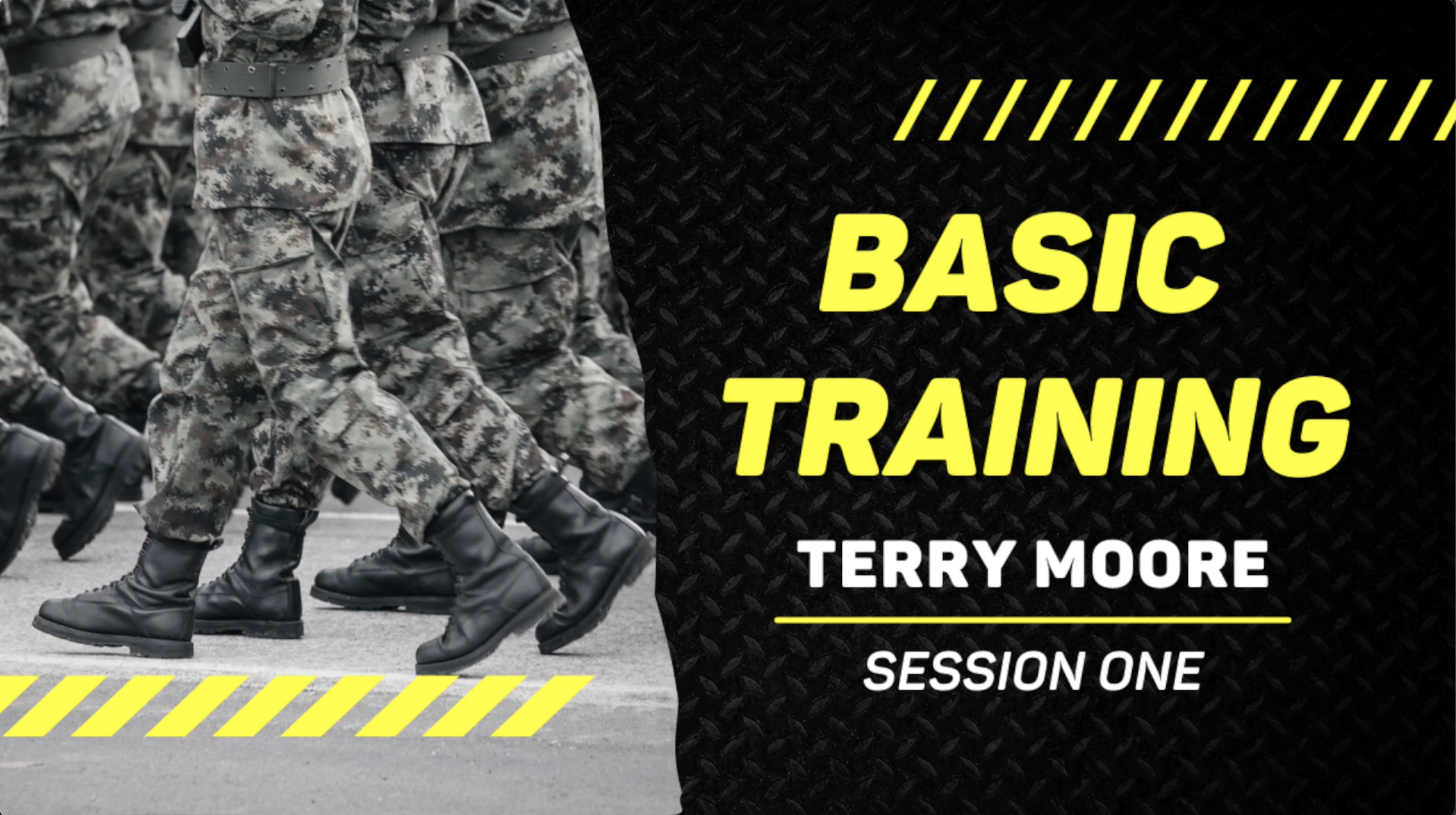 Basic Training - Part 1 - Jesus' Example