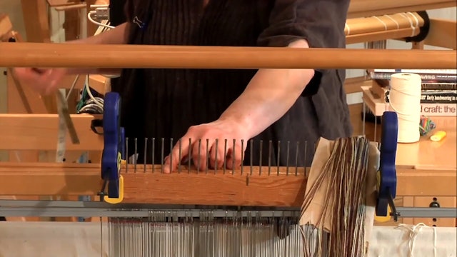 1.2.2 - Warping a Counter-balanced Loom, short silk warp