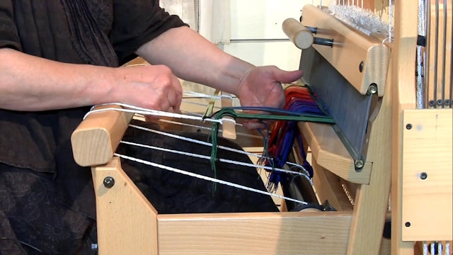 1.2.6 - Tying onto the Front Apron and Tensioning the Warp