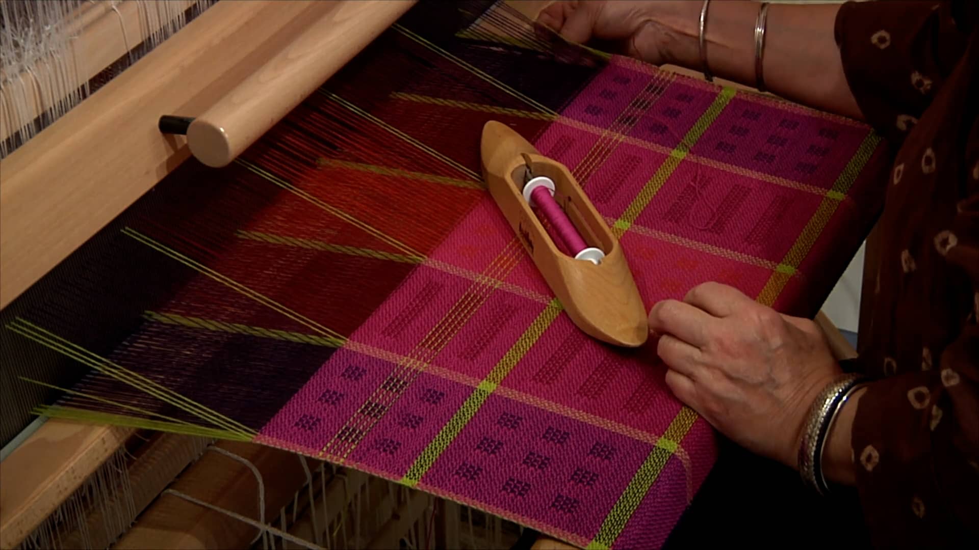 6.2.5 - 8 Shaft Turned Twill and Tie-up Quadrants at the Loom