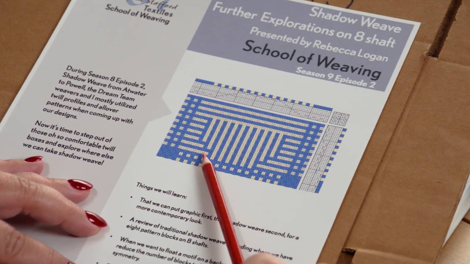 9.1.5 - A Look at the 8 Shaft PDF Shadow Weave Further Explorations