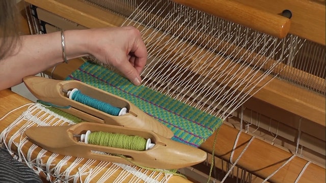 3.4.2 - Weft Faced, Plain Weave Sequences at the Loom