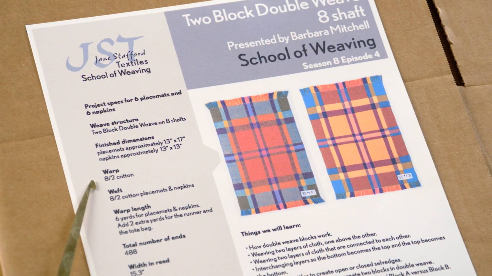 8.4.6 - A Look at 8 Shaft PDF Two Block Double Weave