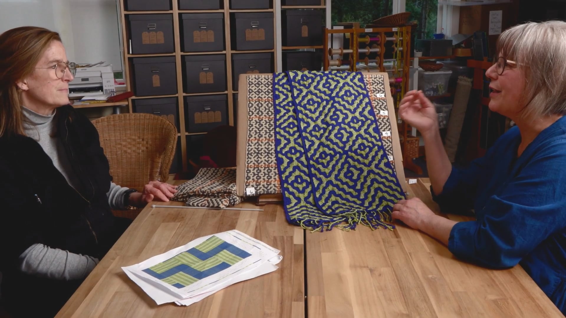 9.6.6 - 8 Shaft Show and Tell Deflected Double Weave