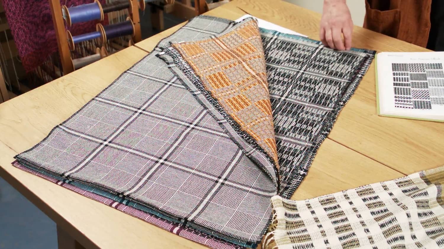 7.5.5 - Overshot with Colour and Weave Show and Tell