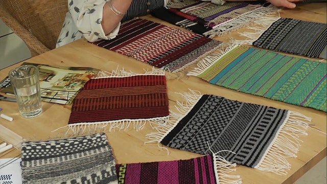 3.4.7 - Reading Our Weft Faced Samples at the Table
