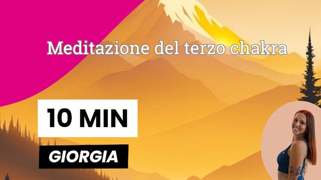 Meditazione del terzo chakra