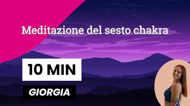 Meditazione del sesto chakra