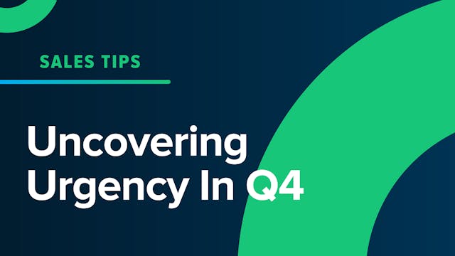 Uncovering Urgency In Q4