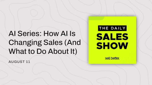 AI Series: How AI Is Changing Sales (...