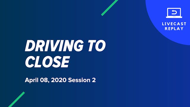 Driving To Close Course: April 8, 2020 Session 2