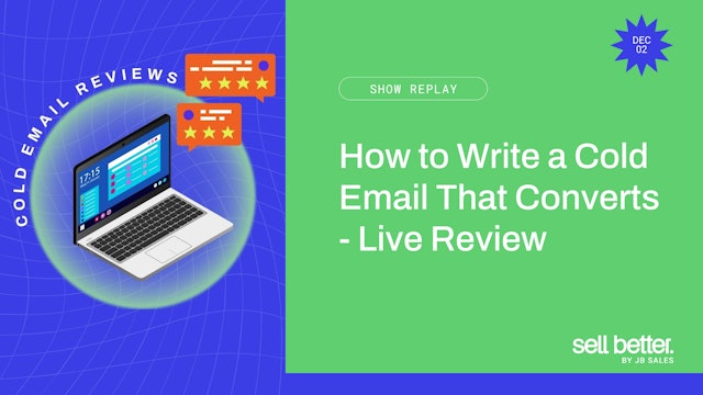 How to Write a Cold Email That Converts - Live Review