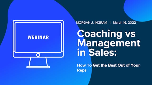 Coaching vs Management in Sales: How ...