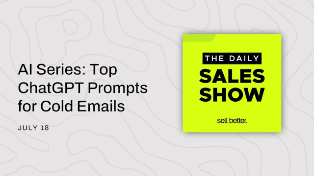 AI Series: Top ChatGPT Prompts for Cold Emails