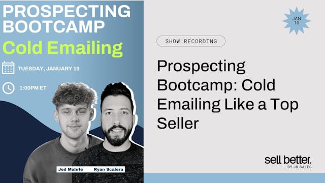 Prospecting Bootcamp: Cold Emailing L...