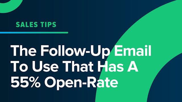 The Follow-Up Email To Use That Has A...
