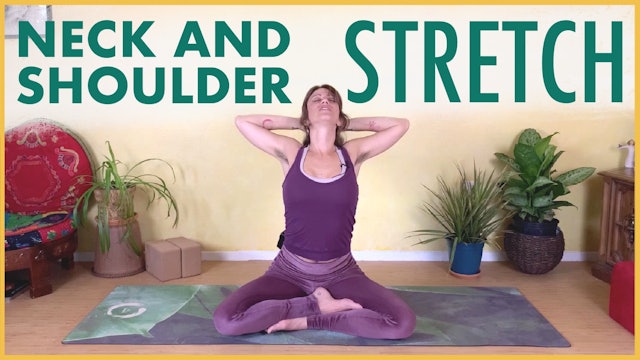 Seated Yoga Stretch for Neck and Shoulders