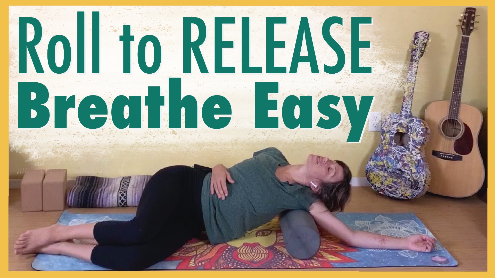 Yoga with Foam Roller to Release Muscle Tension