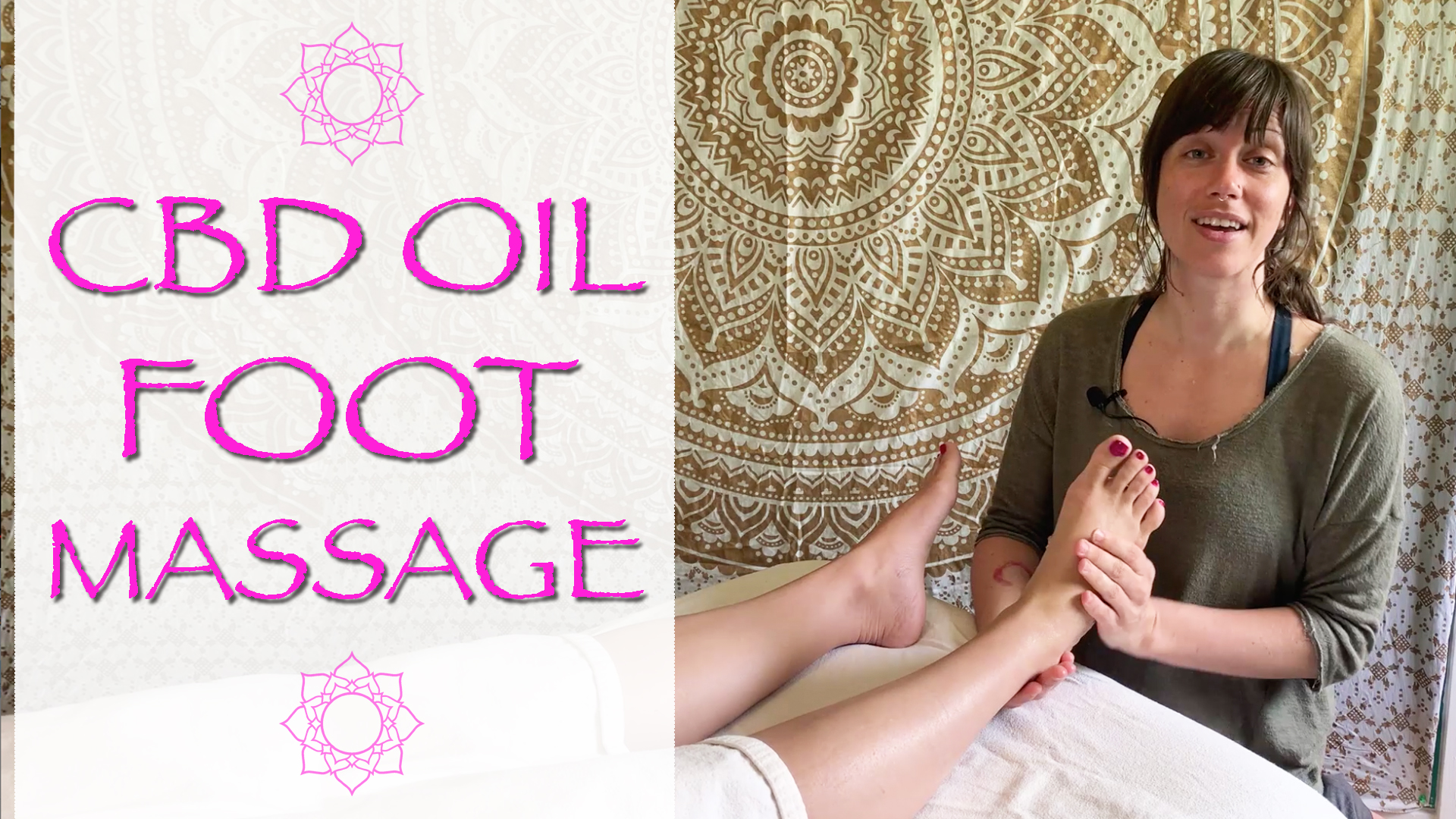 CBD Oil Foot Massage