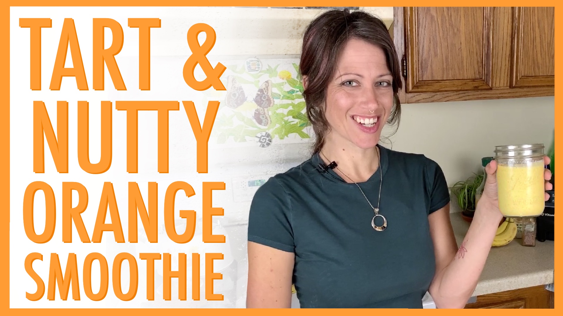 Tart and Nutty Orange Smoothie 