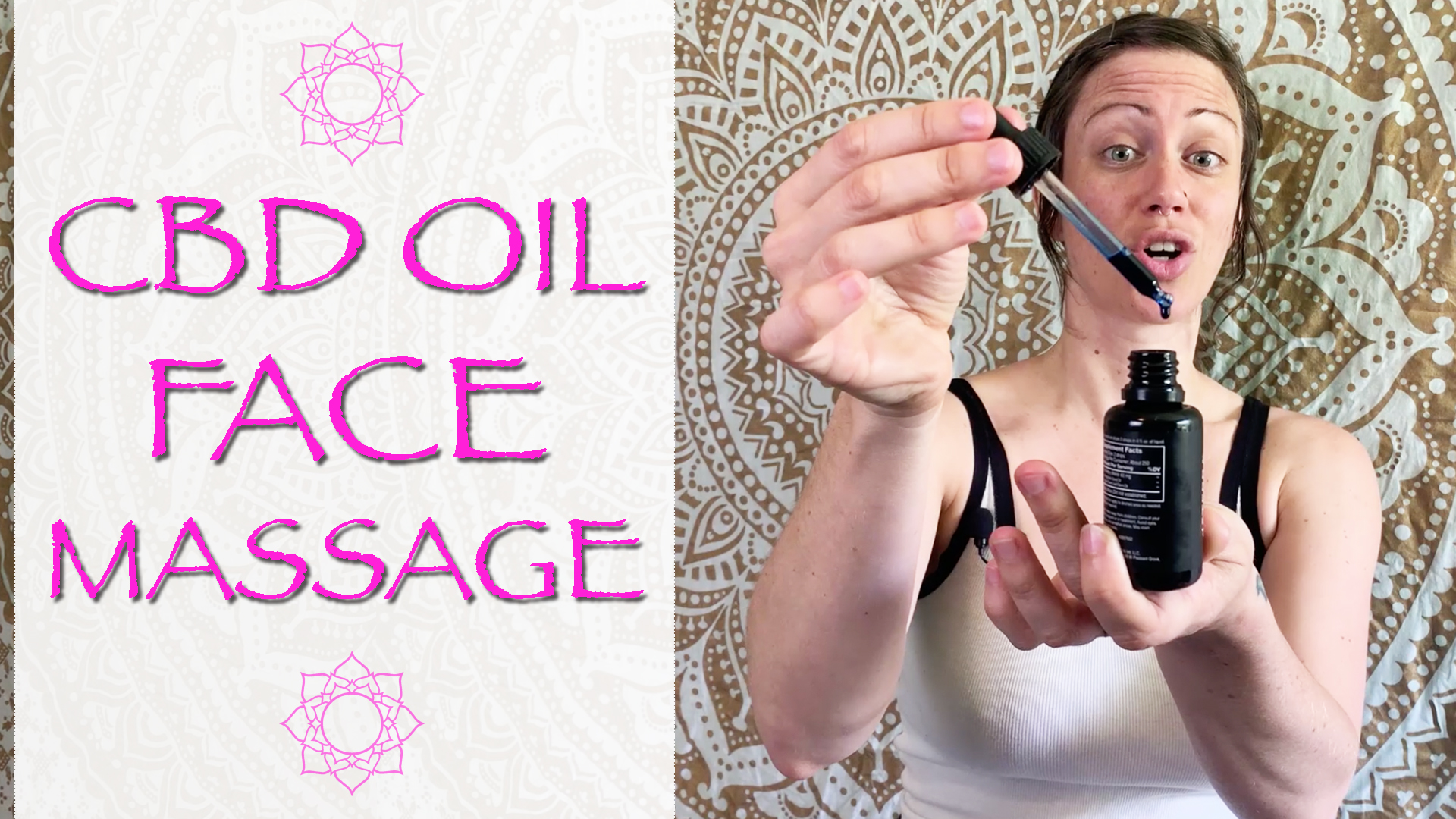 CBD Oil FACE Massage